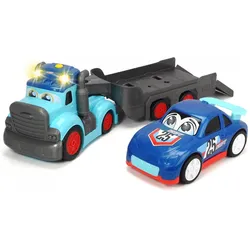 Dickie ABC Teddi Trucker Transporter mit Rennwagen
