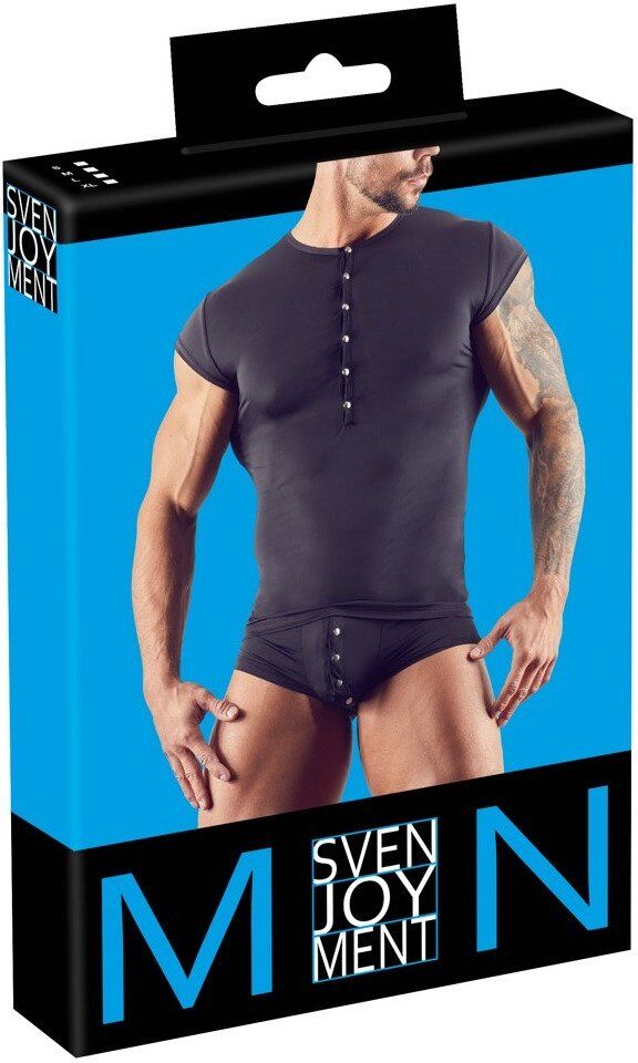 Svenjoyment Chemise transparente en microfibre extensible