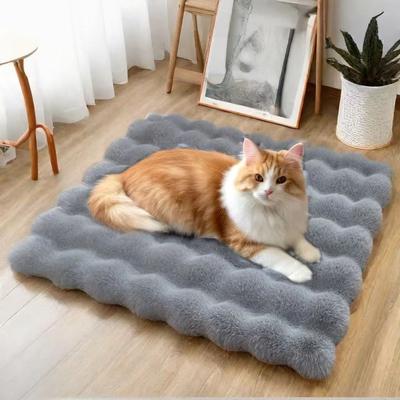 Inspired Living Cozy Plush Pet Sleeping Mat Soft All Season Cat & Dog Bed Pad gray s 30x40cm