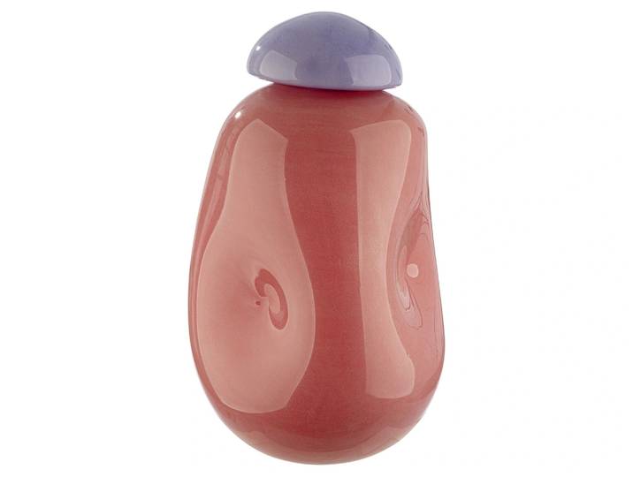 Vase Candy Glas Rosa H: 26 cm Gilde