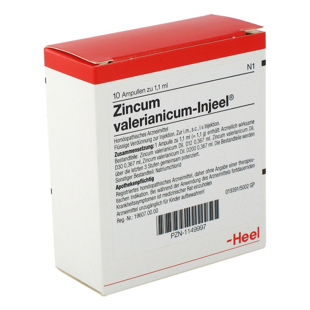 Biologische Heilmittel Heel GmbH Zincum Valerianicum Injeel Ampullen 01149997