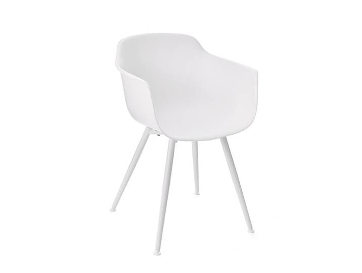 Esszimmerstuhl Alba weiß Sitz/Beine 57x80x52 cm