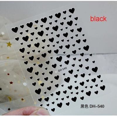 Uplift Picks 3D Nail Art Stickers Love Heart Star Cloud French Tip Nail Decals 06