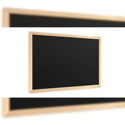 ALLboards Schwarze Kreidetafel 60×40 cm, ECO-Holzrahmen