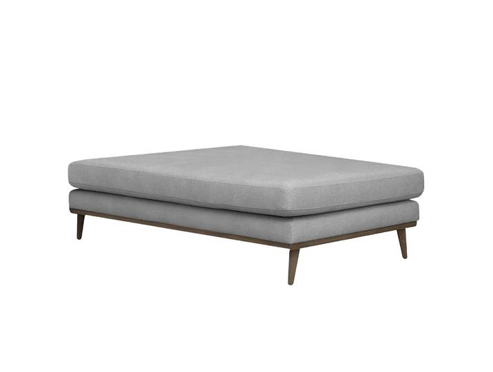 Recamiere Grau/Grau Strukturstoff Talta 180 x 43 x 80cm Skandi