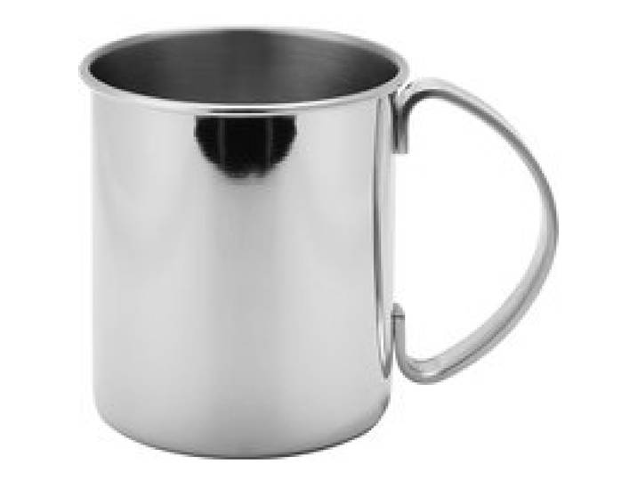 ECHTWERK Set de tasses Moscow Mule en acier inoxydable (4 pcs, Argenté, 1000 ml)