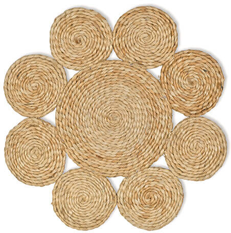 Garden Trading Enslow Set Of 4 Jute Placemats Natural