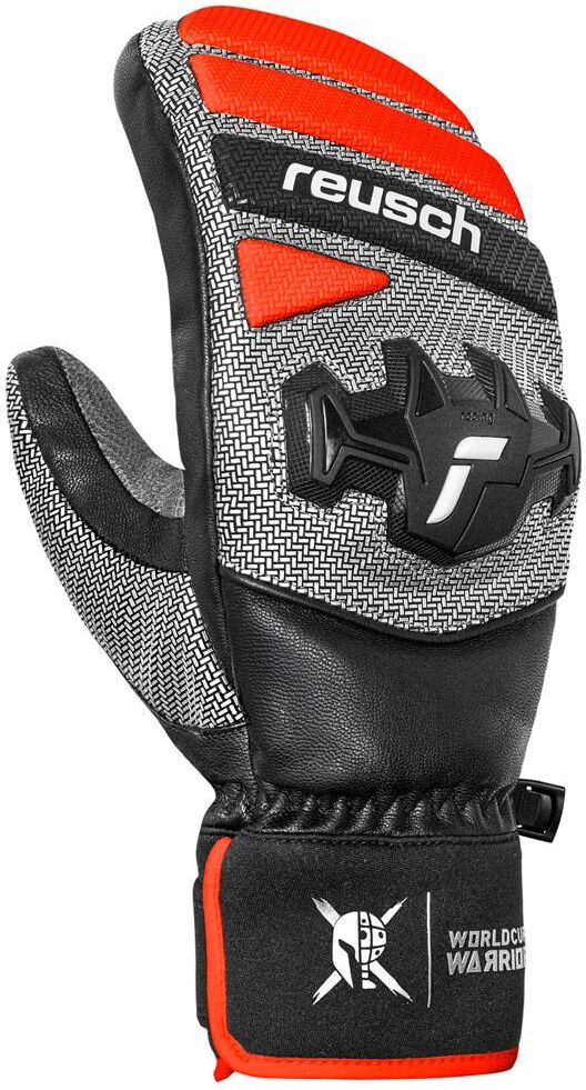 Reusch  - Worldcup Warrior Team Mitten Black Silver Fluo Red - 9.5 - Moufles