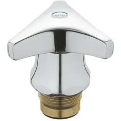 Grohe, Zubehör Sanitärinstallation, Oberteil 3/4" Trecorn-Griff Mark blau chr