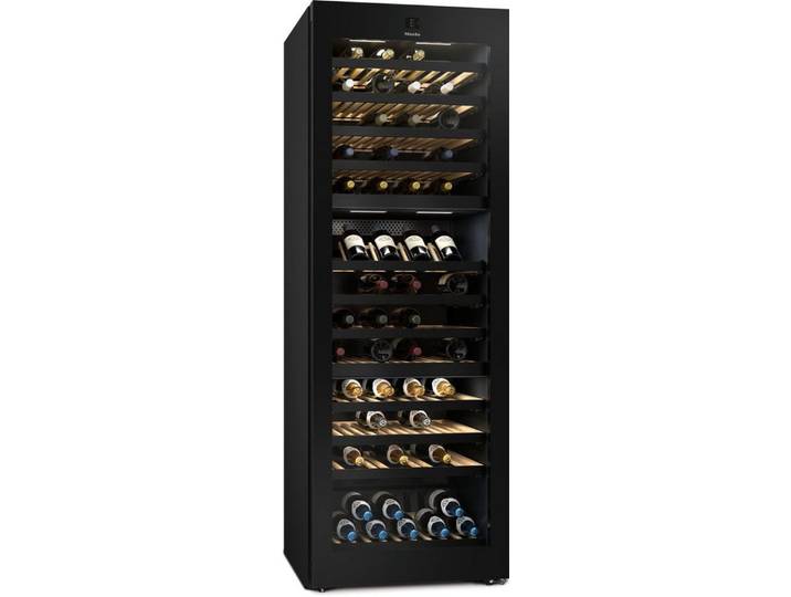 Miele Weinkühlschrank KWT 4995 F, 3 separater Temperaturzonen, für 184 Standardflaschen á 0,75l,Akustischer Temperaturalarm, UV-beständiges Isolierglas