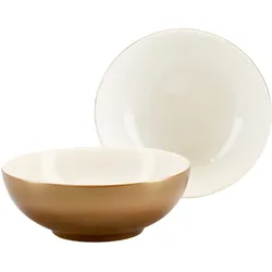creaTable Müslischalen 2-tlg GOLDEN DAYS - B/H/T ca. 24.00x23.00x13.00