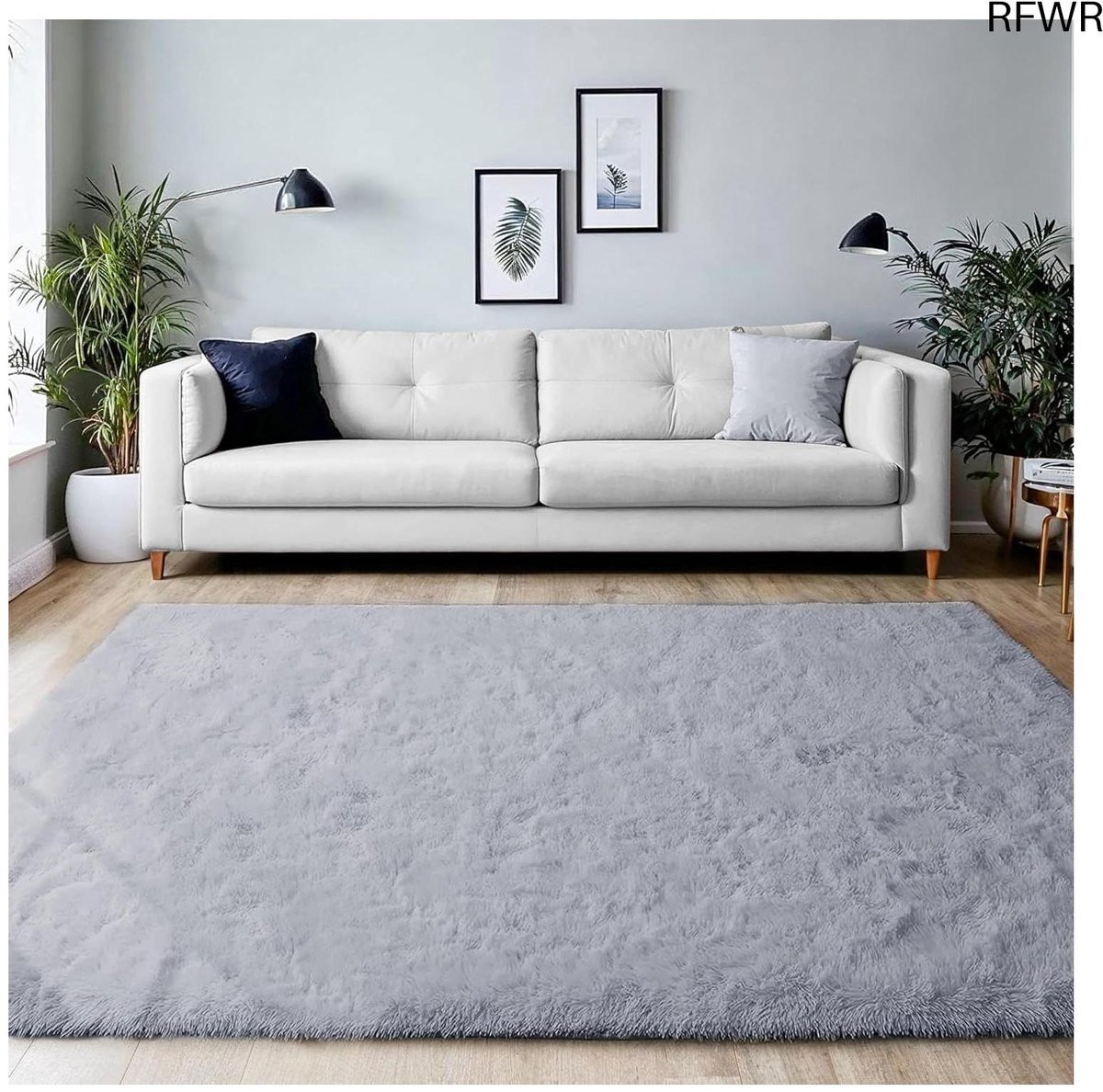 RFWR Fluffy Hoogpolig Vloerkleed - Zacht Shaggy Tapijt voor Woonkamer en Slaapkamer - 160 x 230 cm