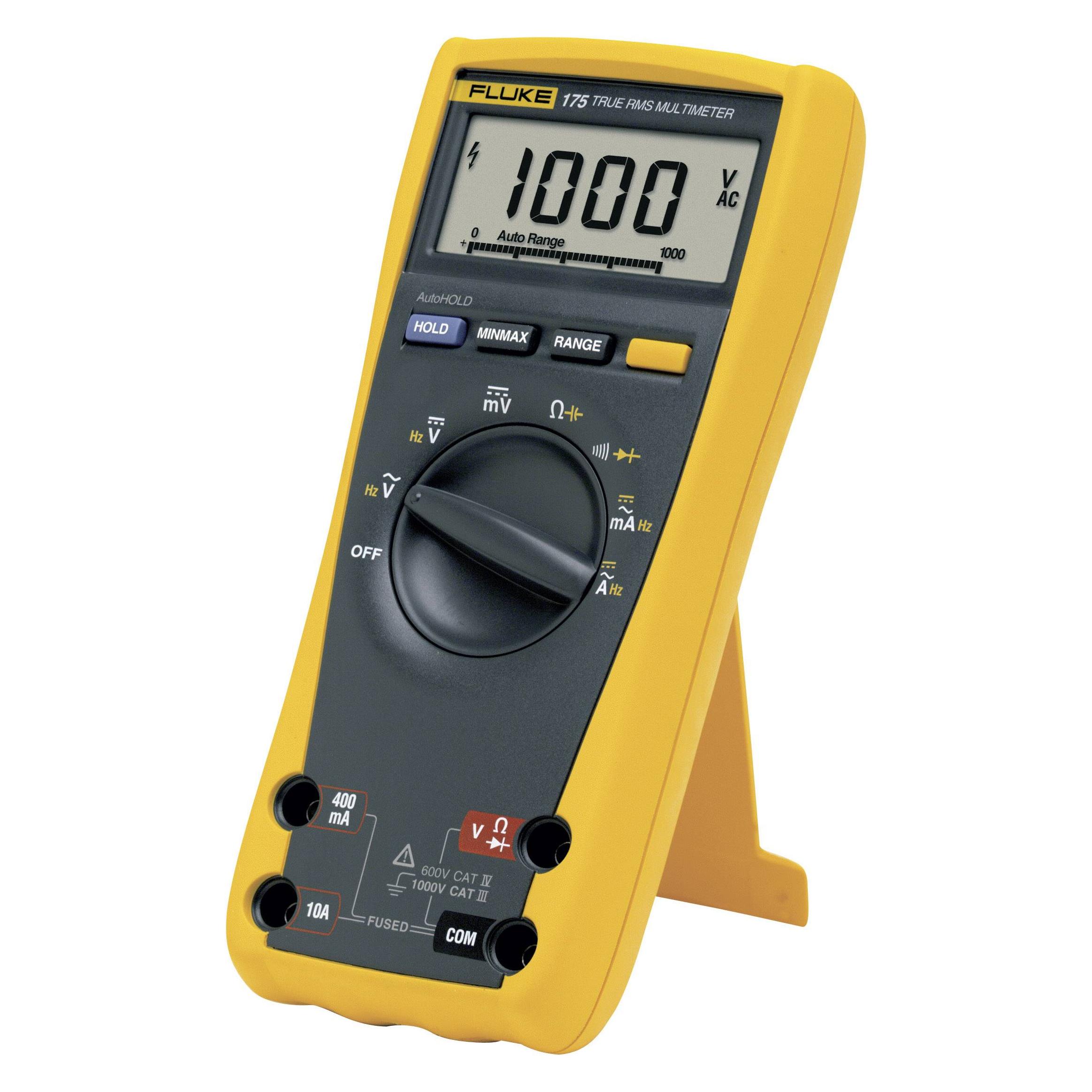 Fluke 175 Hand-Multimeter kalibriert (ISO) digital CAT III 1000 V, CAT IV 600 V (CAT III 1000V, CAT IV 600V, Hand-Multimeter) (1592901-ISO)
