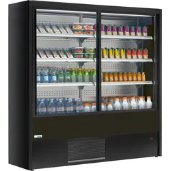 NordCap Cool-Line Wandkühlregal OLIMPO 200 mit Schiebetüren