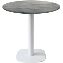 RestooTab - Tisch Round weiß Ø70cm Dekor blauer Mond
