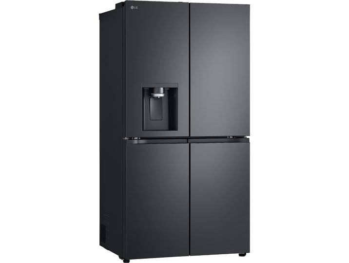 LG Multi Door, Energieeffizienz: E, silber (essence schwarz steel), Kühlschränke, Total No Frost, Wasser- und Eisspender, LINEARCooling, Multi Door