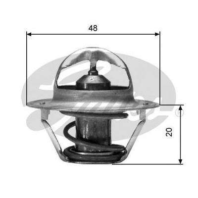 GATES Thermostat, Kühlmittel th00388g1 für Ford PONTIAC