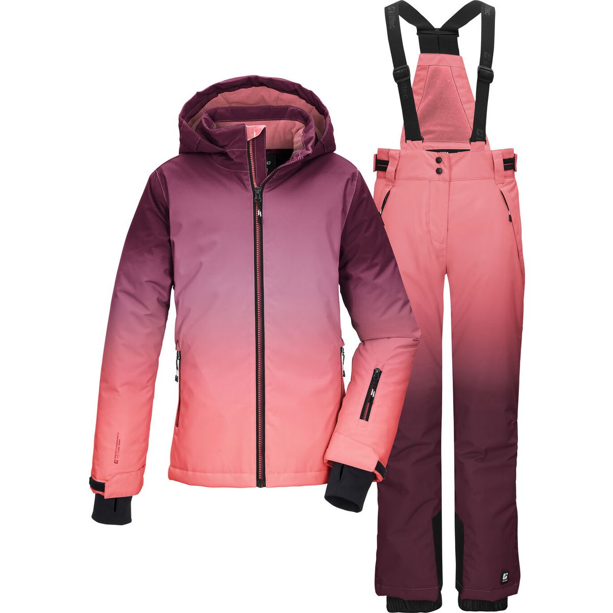 killtec KSW 202 Girls Jacket AND Pants cranberry (00465) 152 44802-000-00465-152