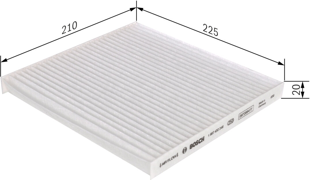 Bosch Filter, Innenraumluft 1 987 432 246 Für Nissan