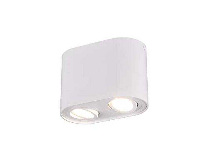 Trio Leuchten Plafonnier Cookie 612900231\, en métal blanc mat\, sans 2 ampoules GU10