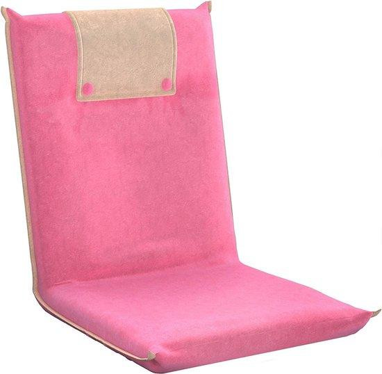 Famanu Bodenstuhl Easy II opvouwbare zitzak voor kinderen, roze