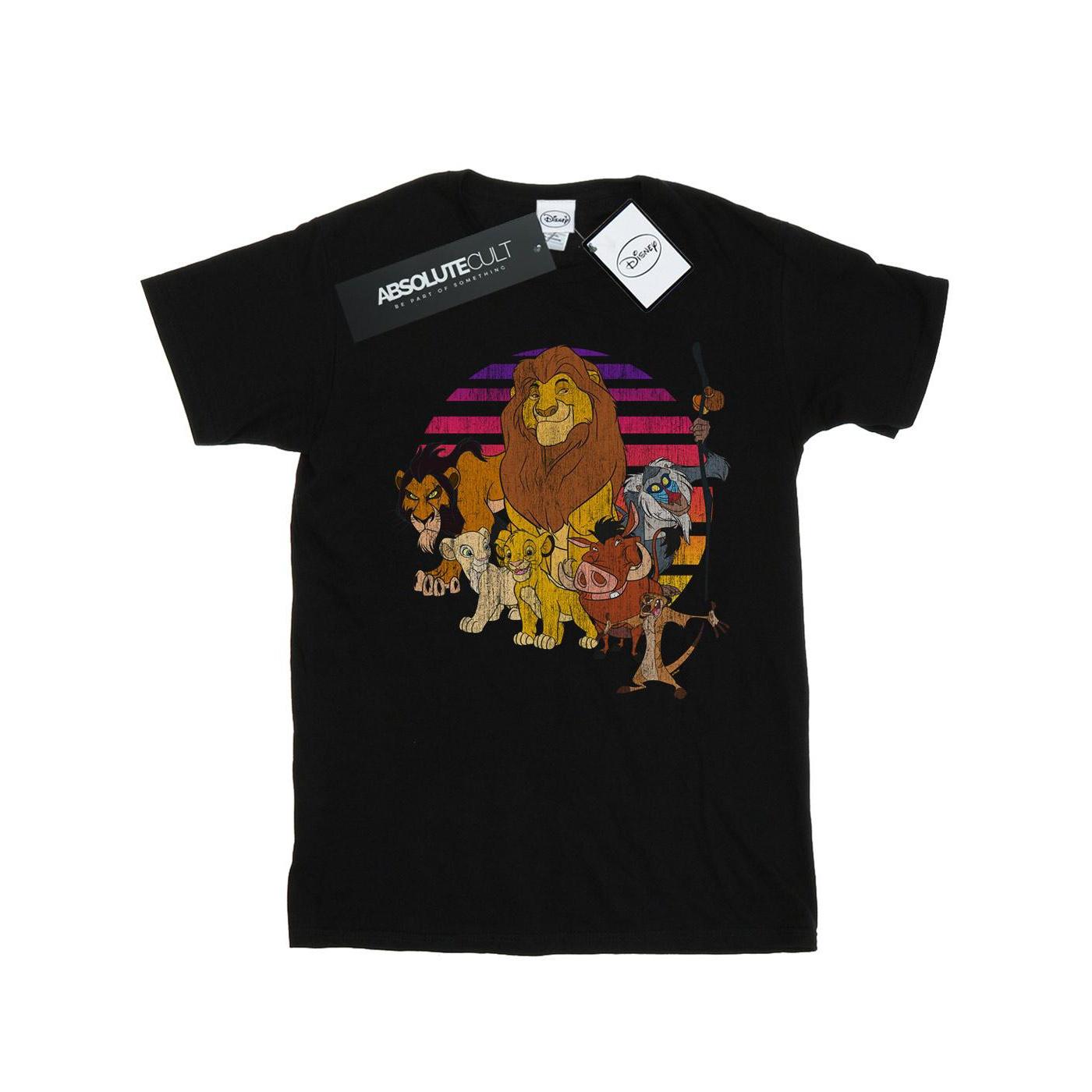Disney Herren Der König der Löwen Stolz Familie T-Shirt (schwarz)