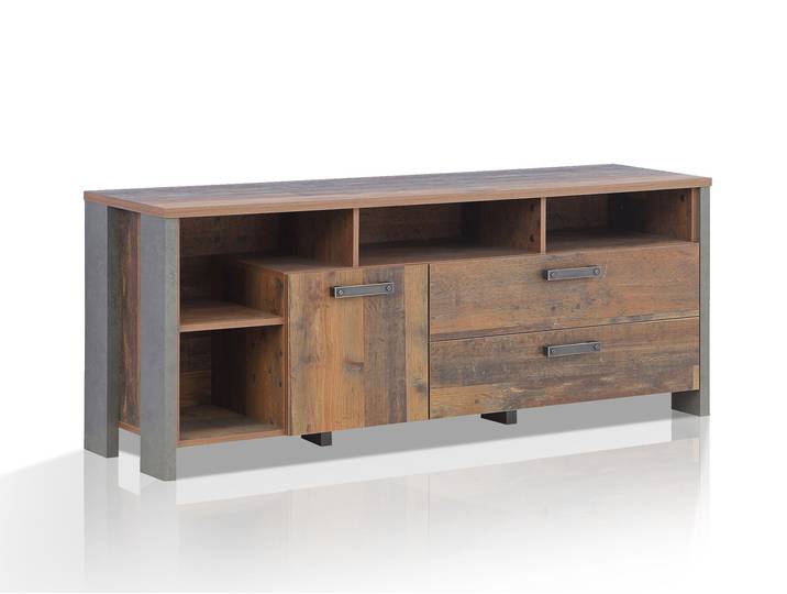 CASSIA TV-Unterteil, Material Dekorspanplatte, Old Wood