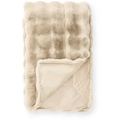benuta Nest Decke Dave Beige 150x200 cm - Moderner Kurzflor-Teppich für Wohnzimmer