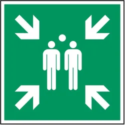 Brady, Sicherheitskennzeichnung, Evacuation assembly point -
