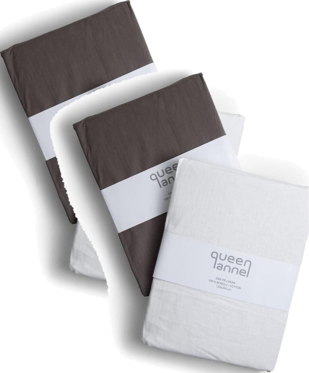 Queen Anne 420008 Pull-On-Sheet Grey 120x200cm