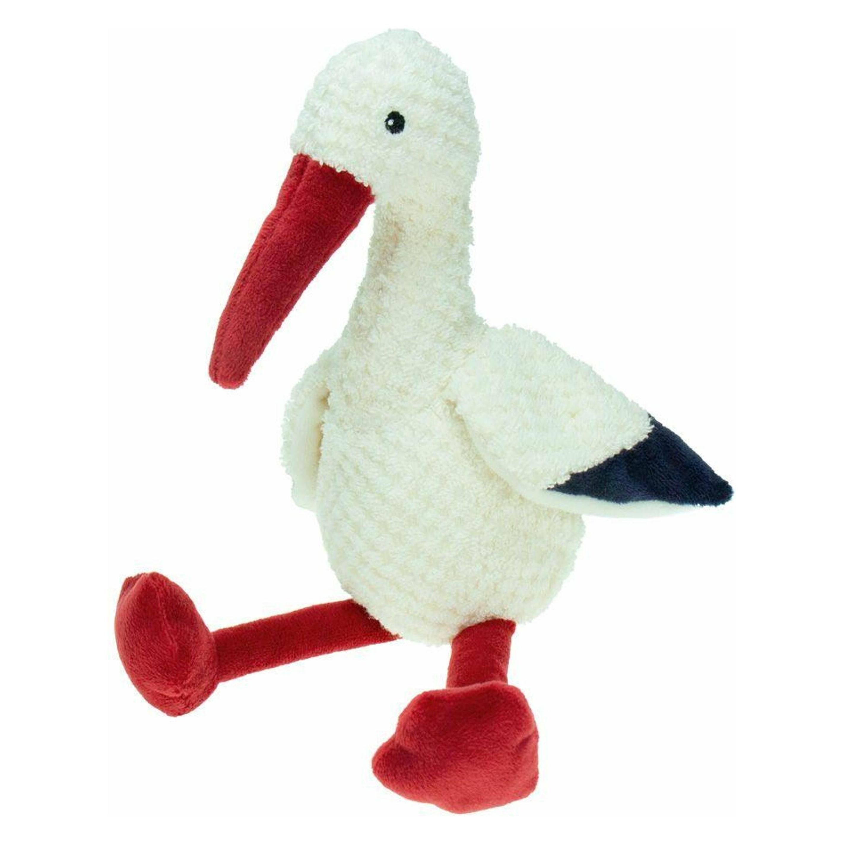 Trötsch - Plüsch Storch gehäkelt 21 cm (7 cm) (81247N)