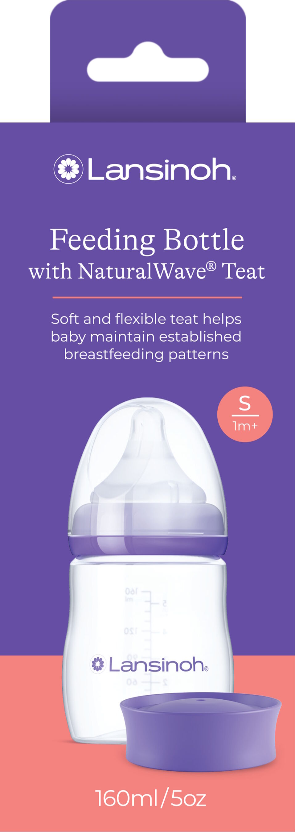 Lansinoh NaturalWave Sutteflaske 160 ml