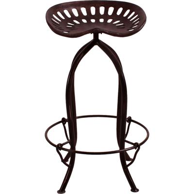 Barhocker SIT "La Rochelle aus recyceltem Traktorsitz", schwarz (gestell schwarz), B:47cm H:79cm T:47cm, Hocker, Barhocker, Original Traktorsitz als außergewöhnlicher Barhocker
