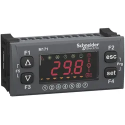 Schneider Electric TM171DLED Bedienterminal, Modicon M171, LED Display, Uhr, bündiger Einbau, grau