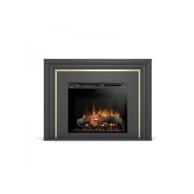 OutInFire LANINI – Freistehender elektrischer LED-Kamin, Schwarz, 28"