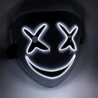 Inspired Living GlowGrin LED Clown Mask Light Up LED Clown Mask For Halloween, Cosplay & Scary Party Costumes d