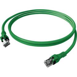 EasyLan DualBoot PushPull IP20 Patchkabel, Cat.6A (Class EA), S/FTP, grün, 10 m CPP1OGAGAG0100