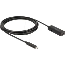 DELOCK 80027 - Aktives USB 10 Gb/s Kabel, C-Stecker > C-Buchse, 3 m