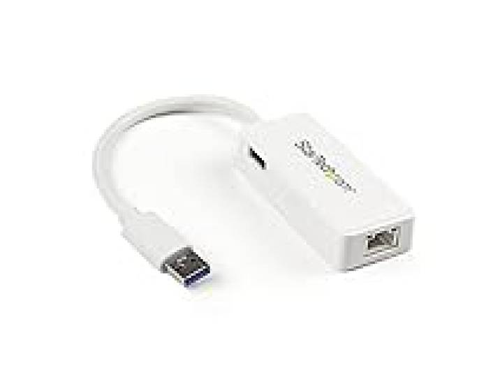 StarTech Adaptateur USB 3.0 vers Gigabit, RJ45, Blanc (USB31000SPTW)
