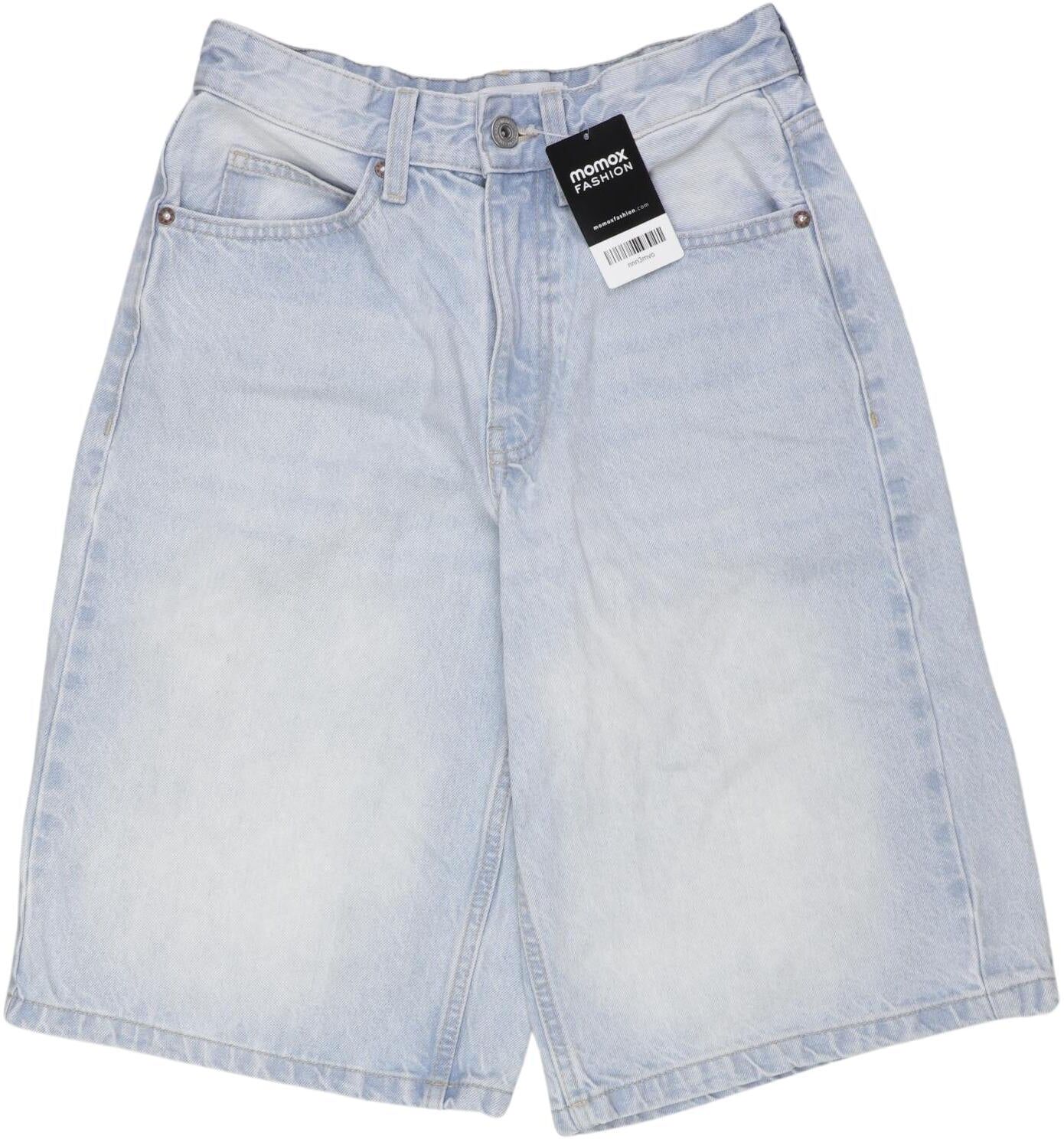 bershka Herren Shorts, Hellblau, Gr. W26, Baumwolle - Second Hand