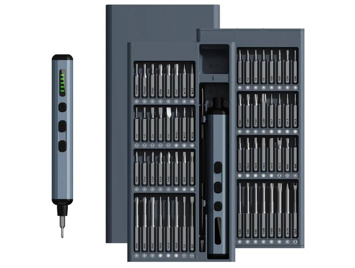 Mini tournevis électrique avec contrôle précis du couple, aimanté, rechargeable, kit de réparation sans fil compact