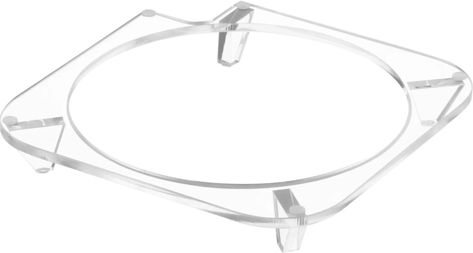 INF Transparenter Acryl Anti-Rutsch-Sockel kompatibel mit Mac Mini M4 (2024) - Desktop-Ständer