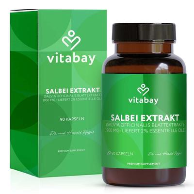 Salbei Extrakt 1900 mg Salvia officinalis veg.Kps. 90 St Kapseln