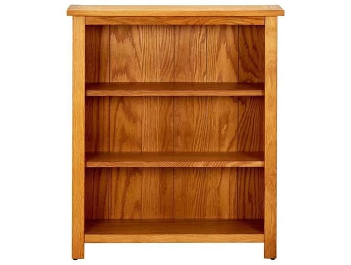 Bibliothèque - GAROSA - 3 étagères - Bois de chêne massif - 70 x 22 5 x 82 cm - Marron