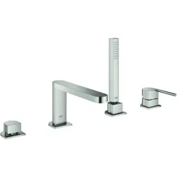 Grohe, Duscharmatur + Badewannenarmatur, Plus 4-Loch Einhand-Wannenkombination