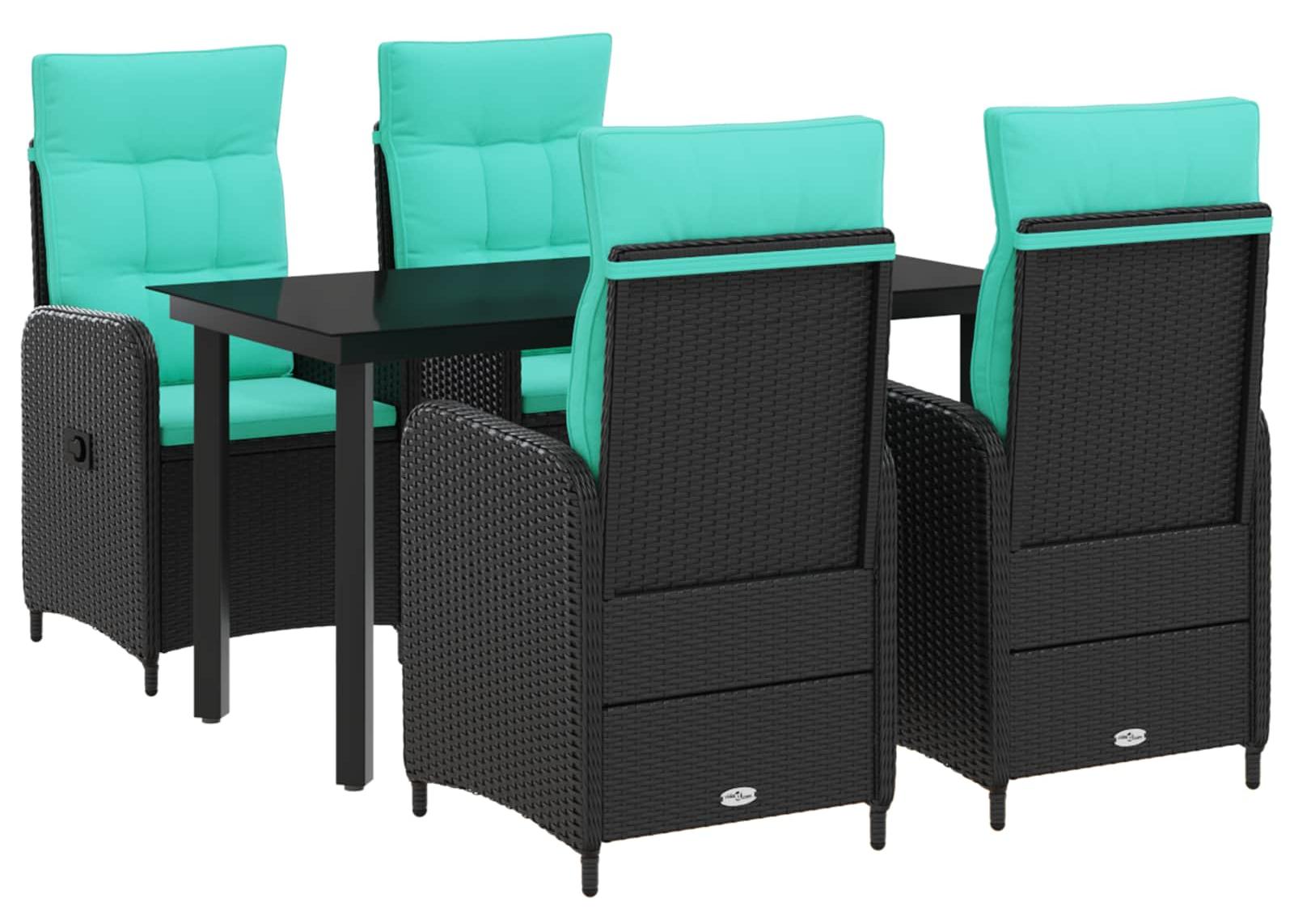 Set aus Couchtischen mit Polsterung und Kissen, 5 Stück