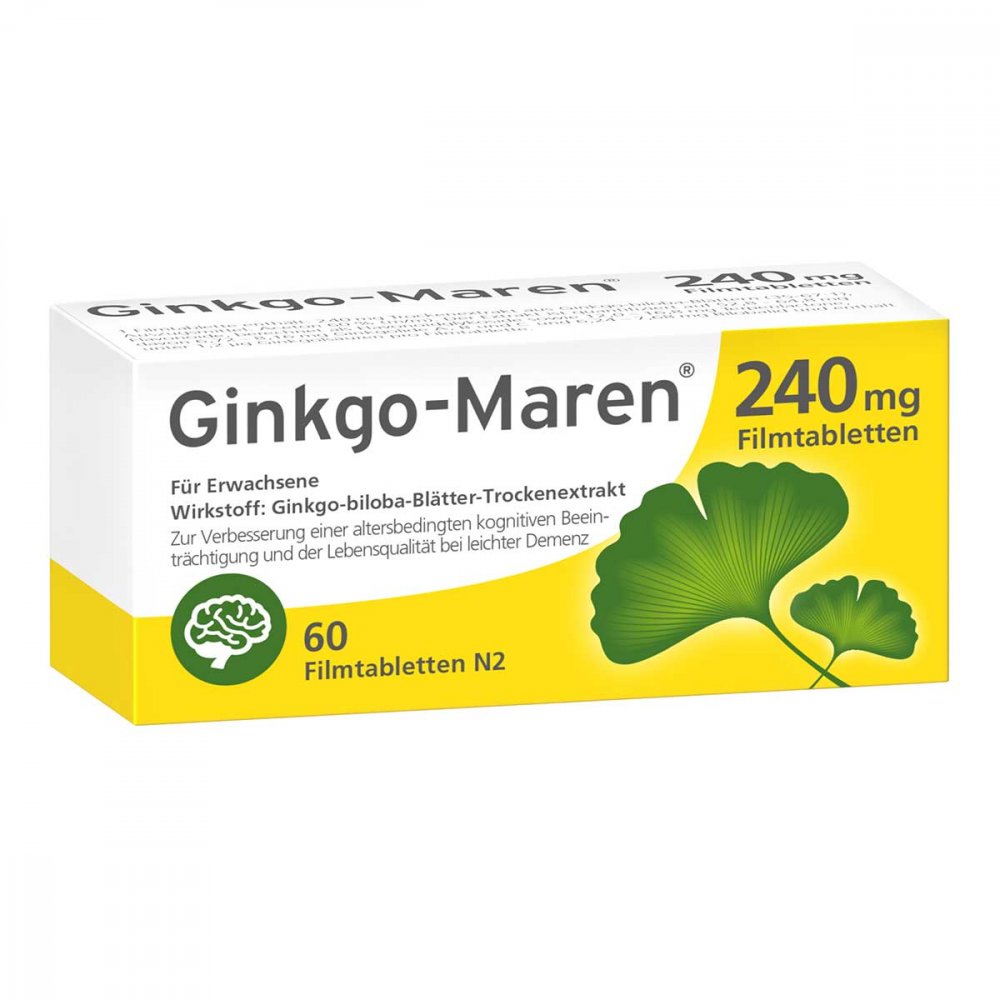 HERMES Arzneimittel GmbH Ginkgo-maren 240 mg Filmtabletten 12580480