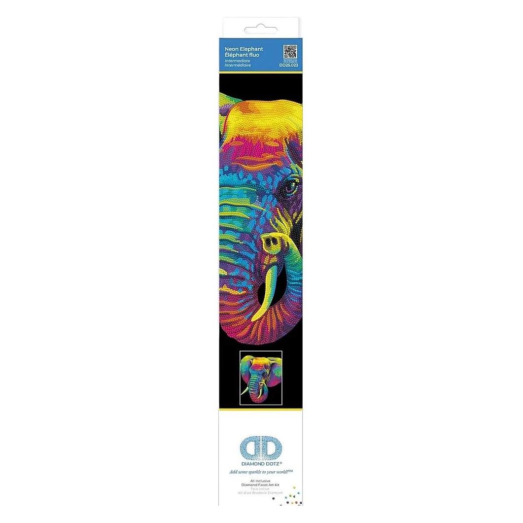 Diamond Dotz Diamond Painting Neon Elefant (DD25023)