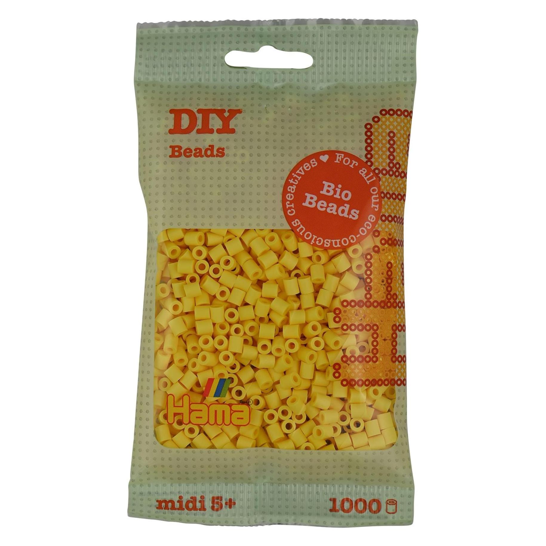 Hama Bio Bügelperlen - Hellgelb (103), 1000 Stück. (371303)