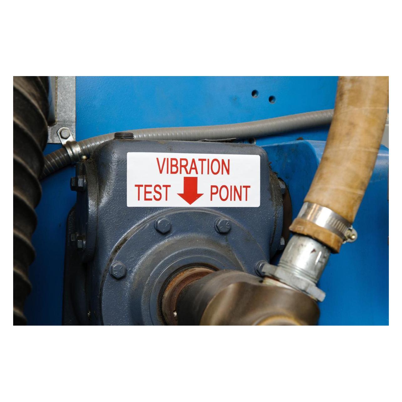 Brady M5C-1500-595-WT-RD, Vinyl, Rot auf weiss, 38.10 mm x 7.62 m, permanent, Endlos (38.10 mm) (M5C-1500-595-WT-RD)